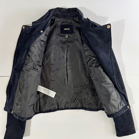 Mango - Blue Suede Jacket - Picture 4 of 13